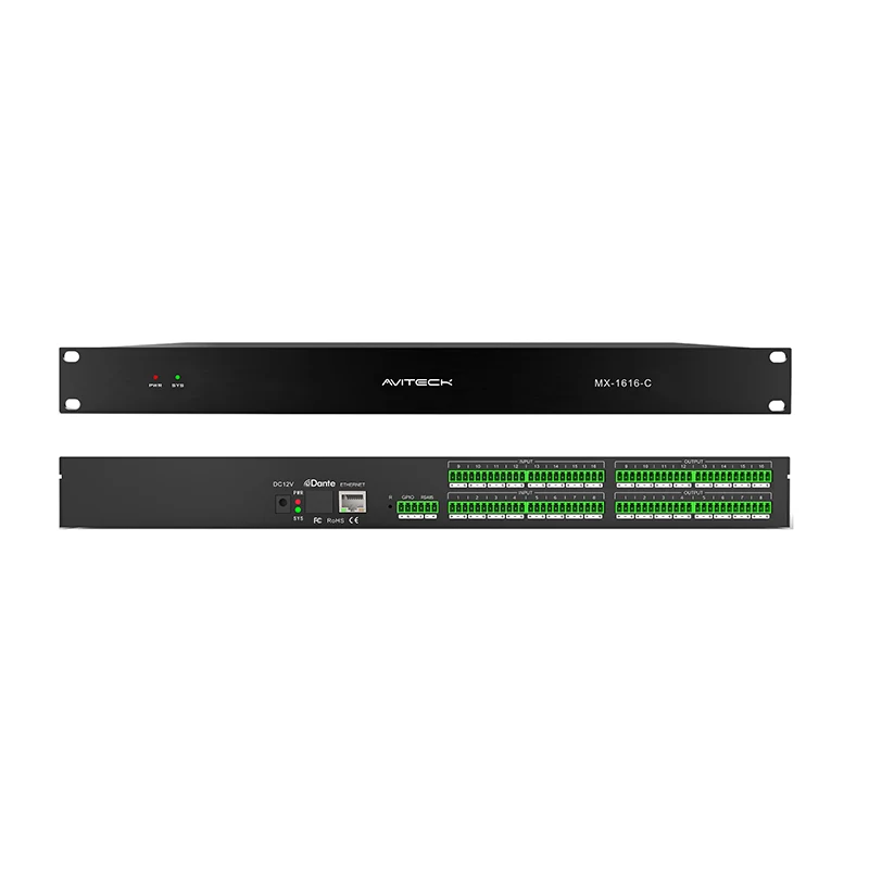 12 V 16 in 16 Out Digital Audio Processor