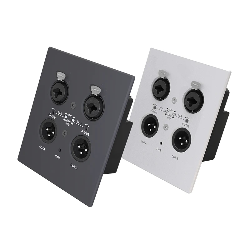 Was sind die spezifischen Anwendungen der Dante 2 -CH -Wall Panel -Network -Audio -Schnittstelle?