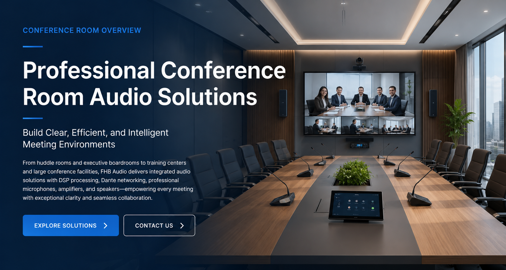 Professionelle Audiolösungen für Konferenzräume