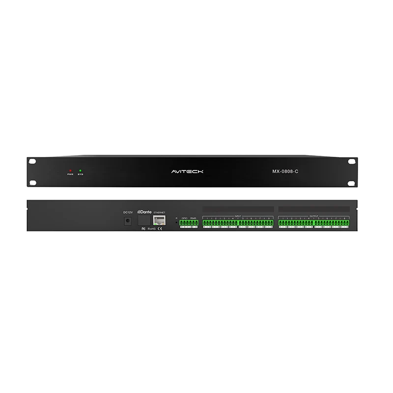 Was macht den 12V Dante 8 in 8 Out Netzwerk-Audioprozessor unverzichtbar für moderne AV-Systeme?