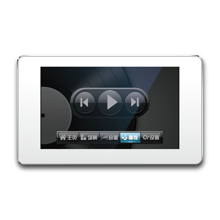 5-Zoll-LCD-Touchscreme-Netzwerk-Lautstärkeregelung Wandplatte
